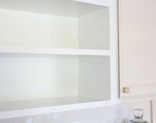Paint Cabinet Shelves